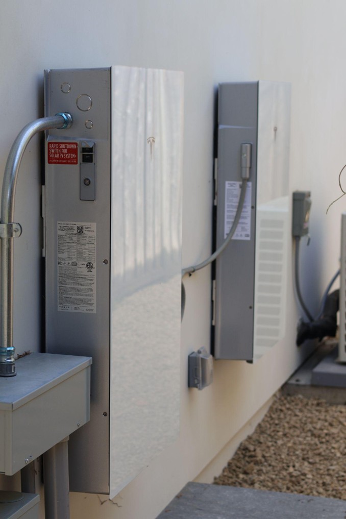 Solar panel battery backup